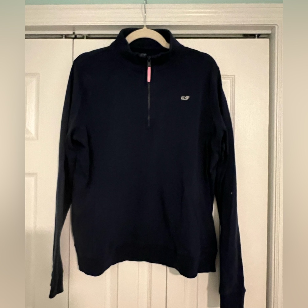 Vineyard Vines Navy Quarter-Zip Pullover